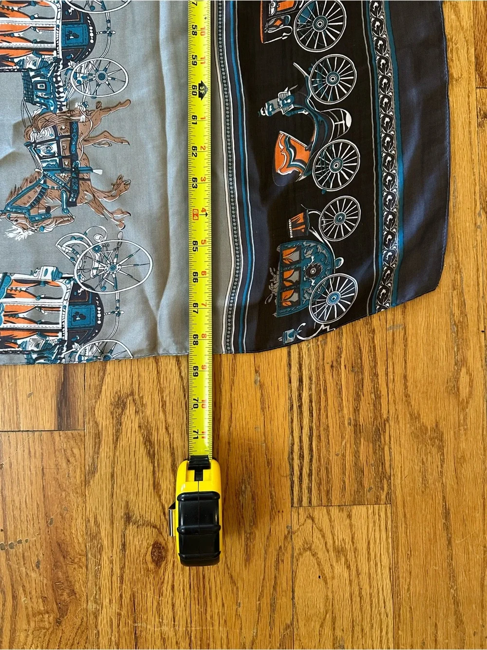 Carriage Design Silk Blend Scarf